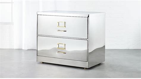 stainless steel wide file cabinet cb2|cb2 bookshelf.